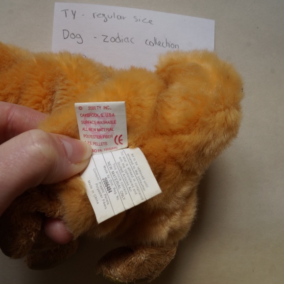 TY - beanie baby - dog, zodiac collection (2000) - Picture 4 of 4